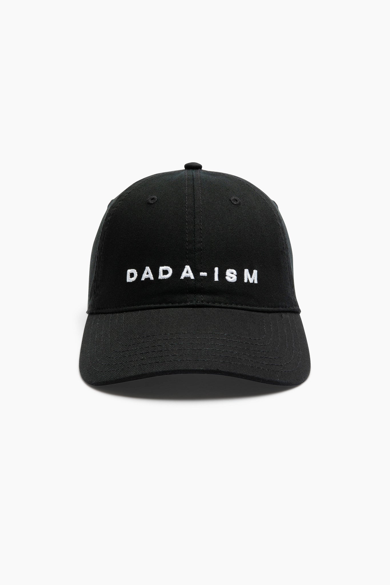 Black cap with 'DADA' text on a white background