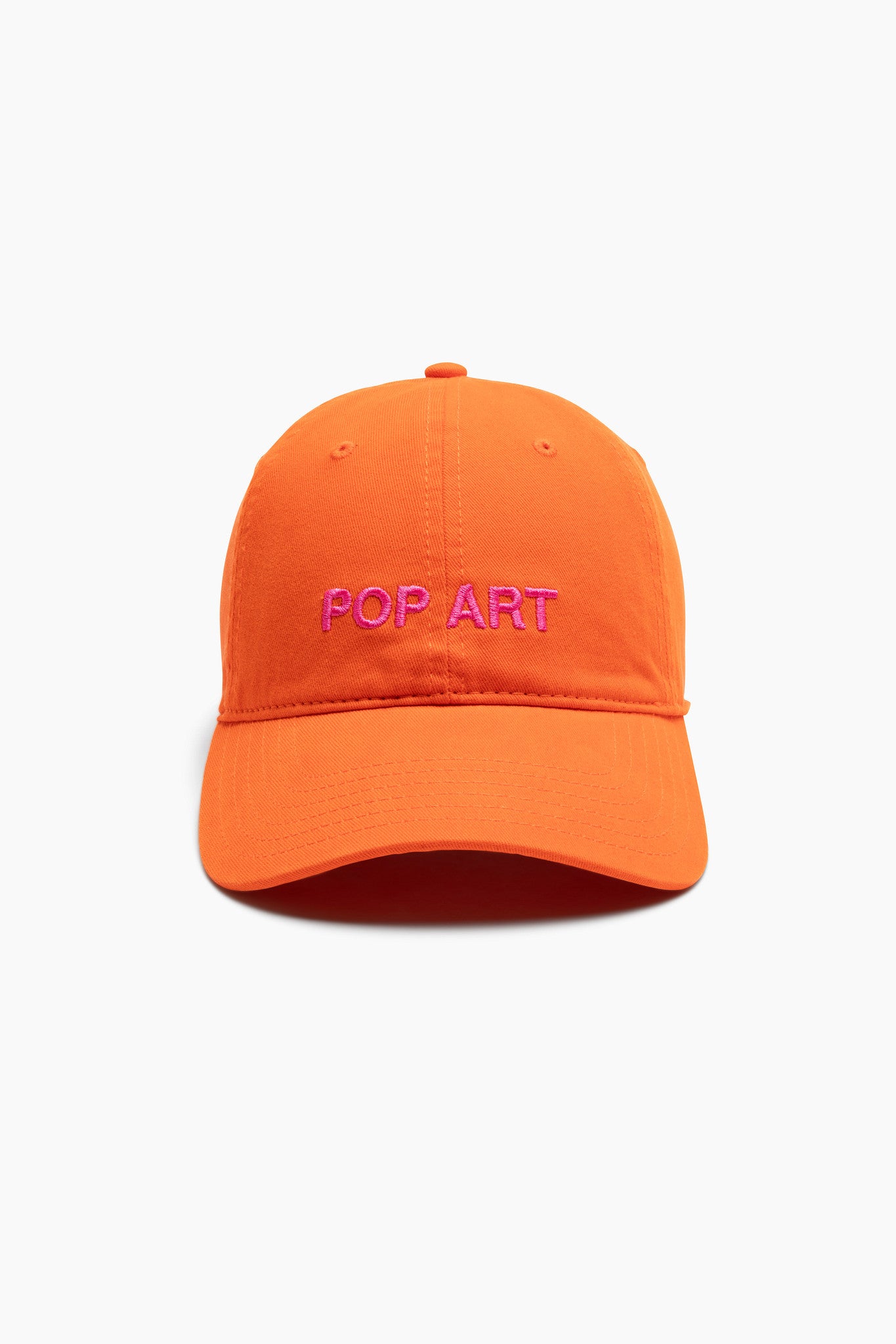 orange baseball caps