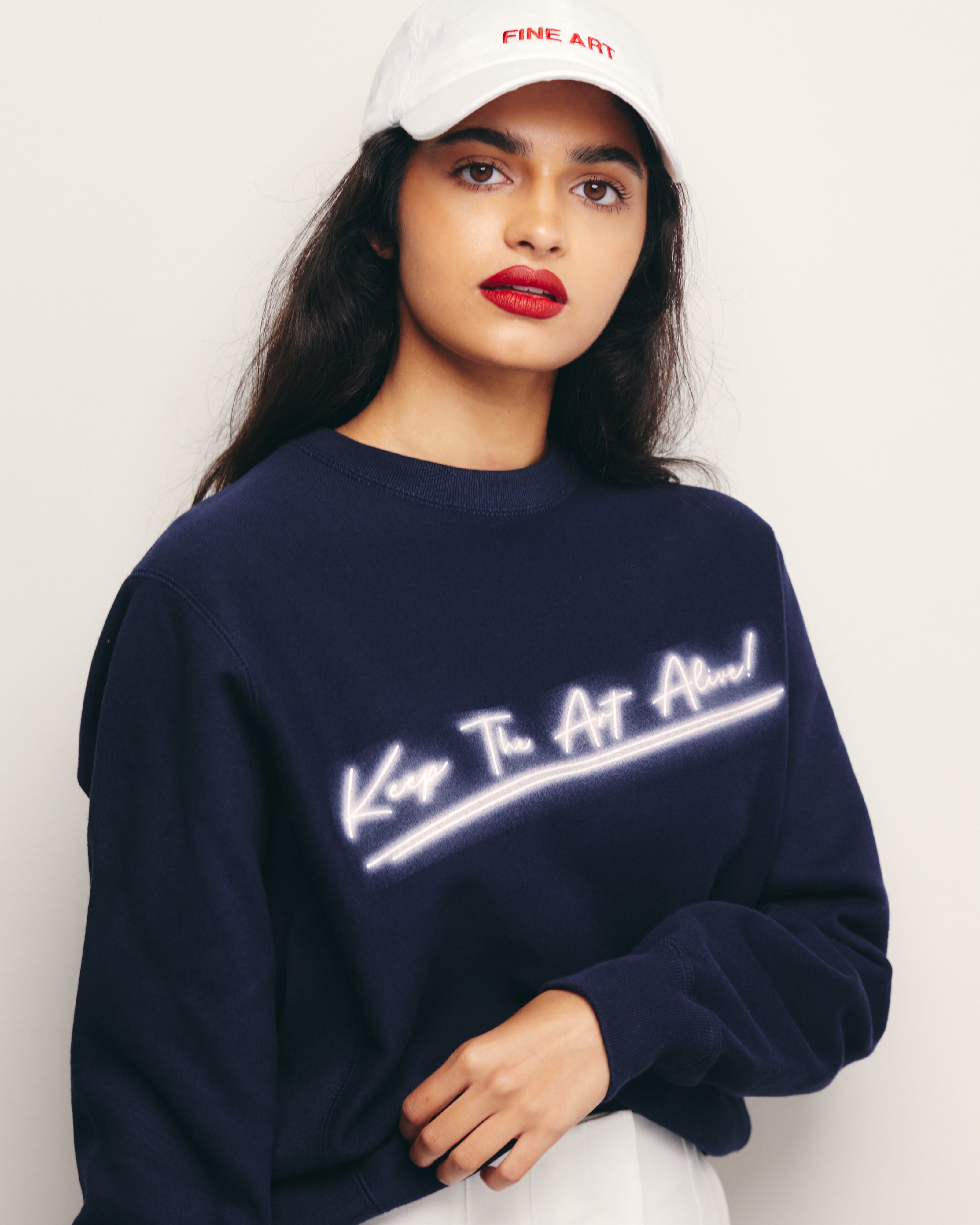 Keep The Art Alive Neon Ultra Heavyweight Crewneck