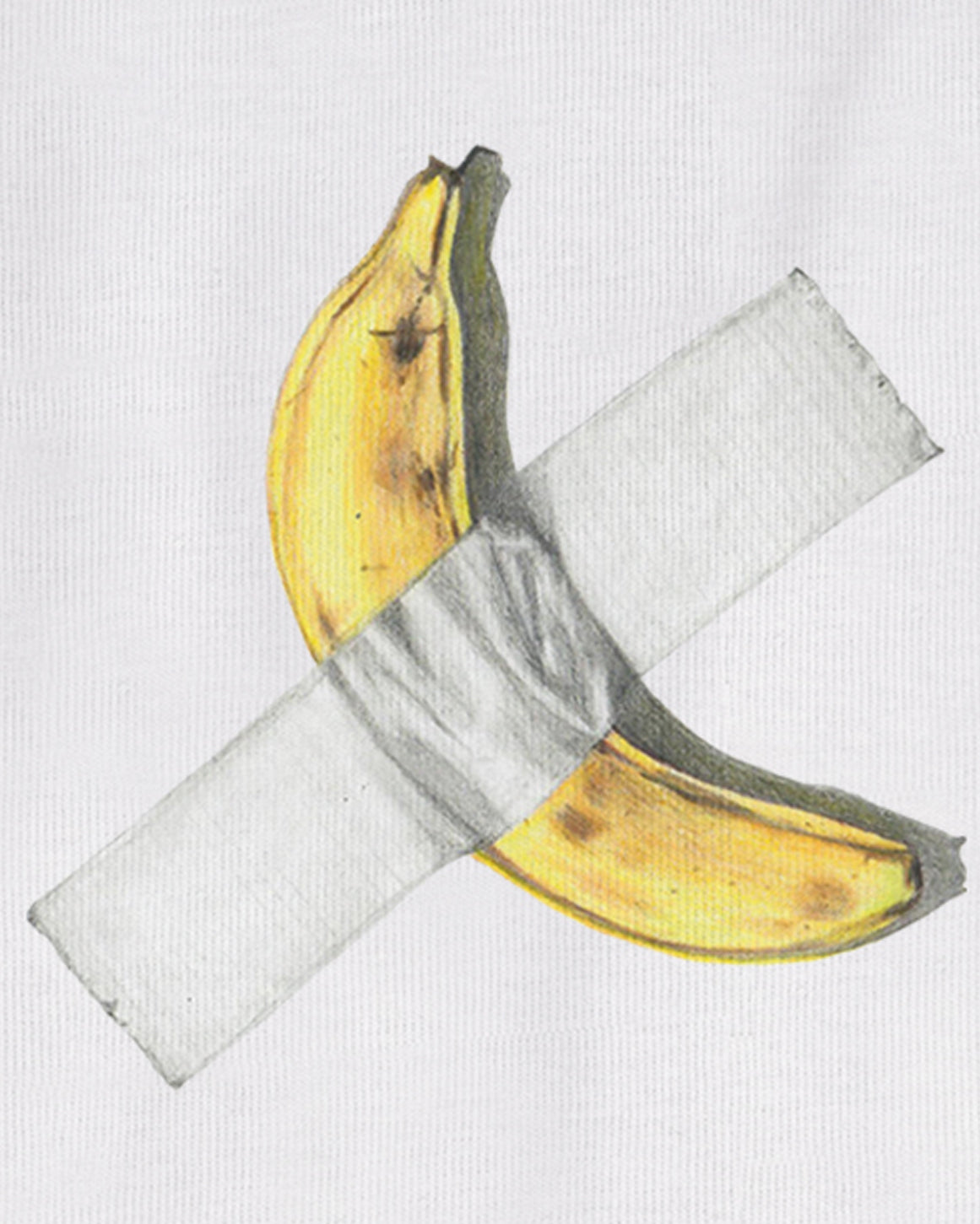 A Drawing of Maurizo's Banana Heavyweight Tee Crop Tee