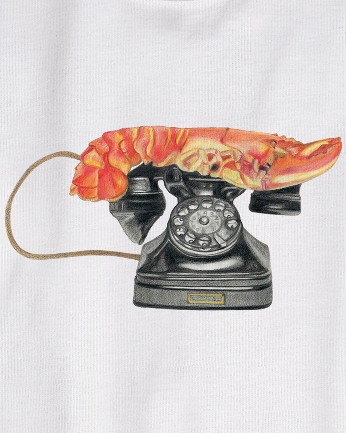 A Drawing of Dali's Lobster Telephone Heavyweight Tee