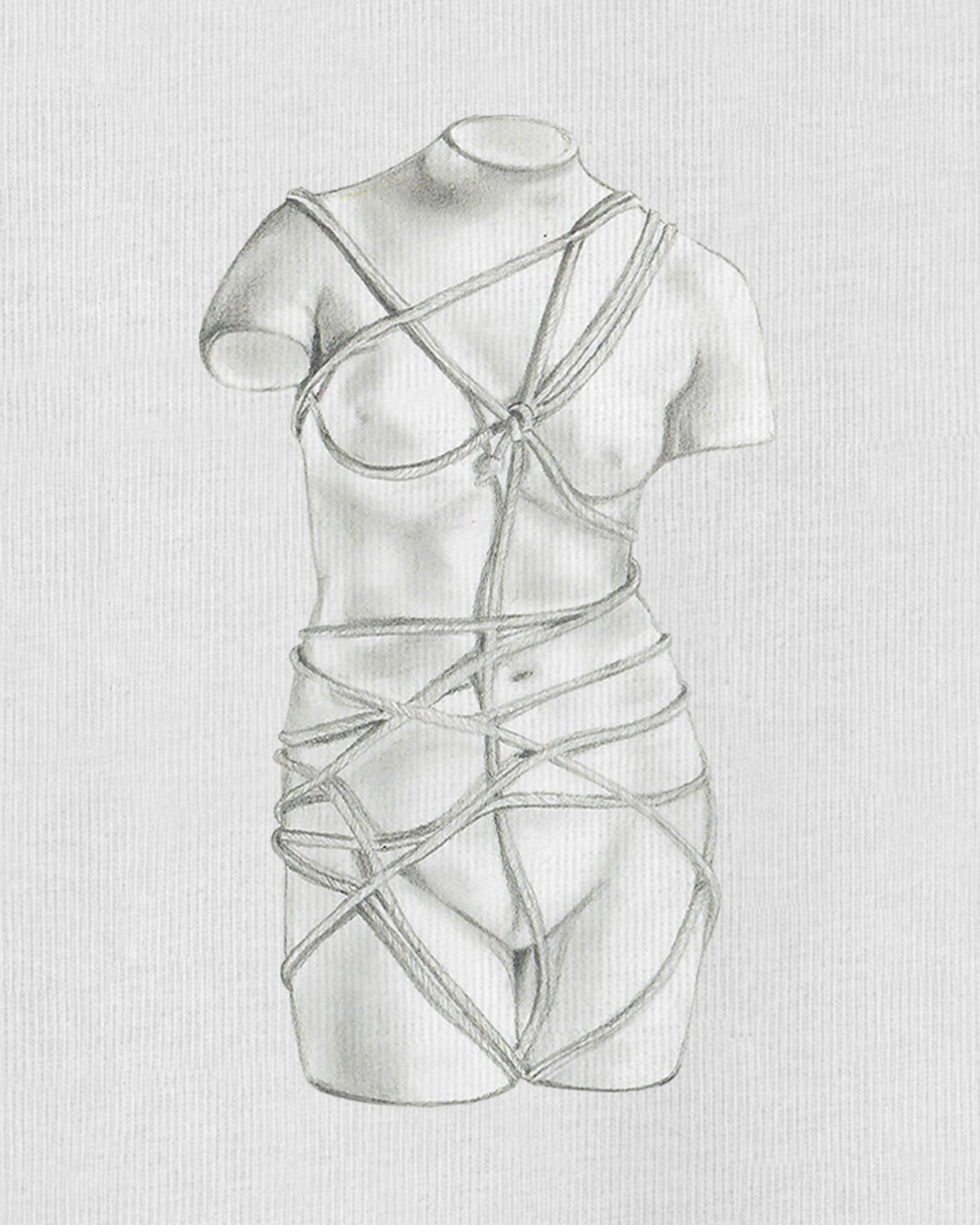 A Drawing of Man Ray's Venus Long Sleeve Tee