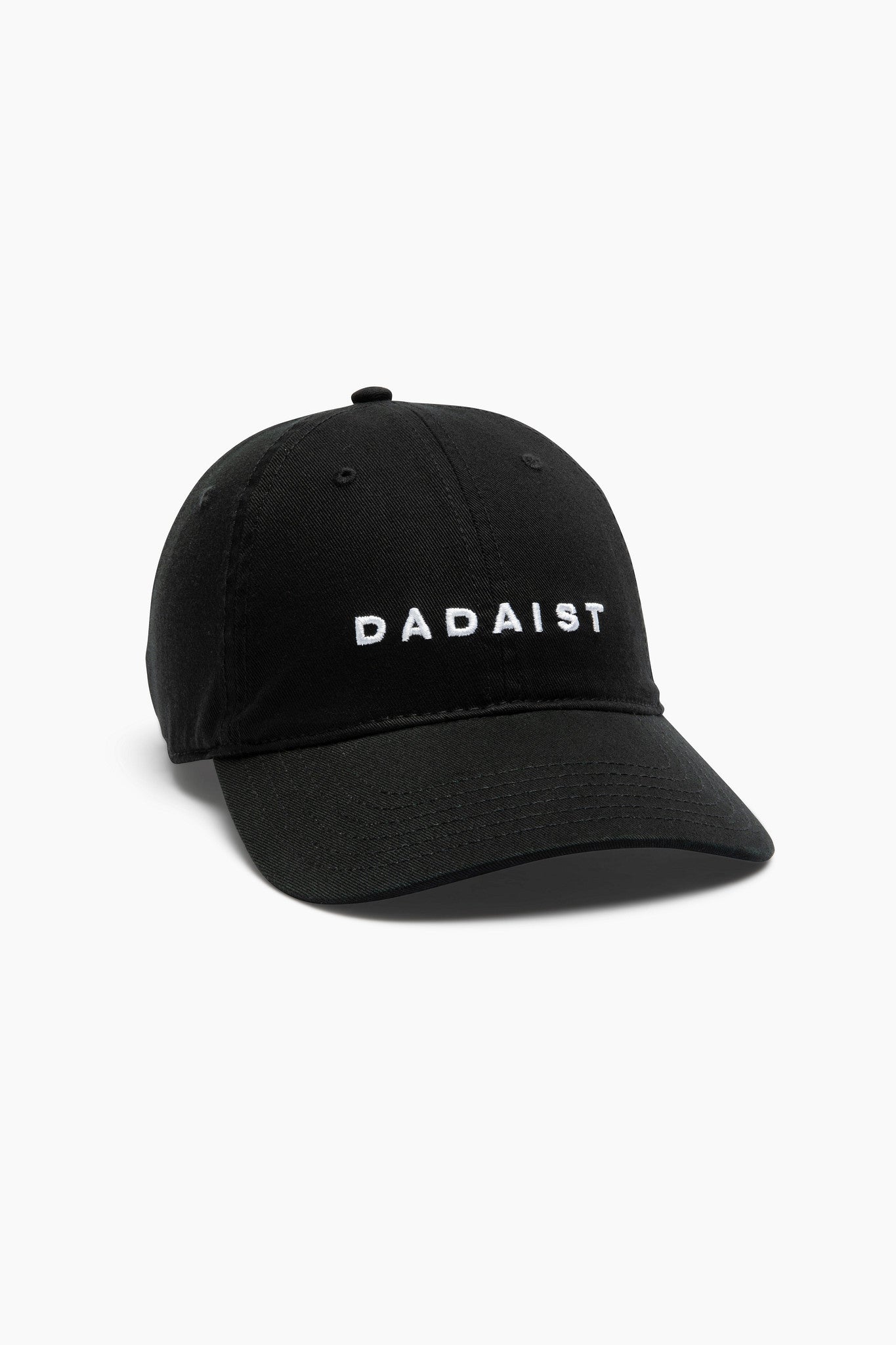 Black cap with 'DADAIST' logo on a white background